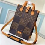 {Style No: YNILSYN7} MINI TOTE 25 GIANT DAMIER EBENE