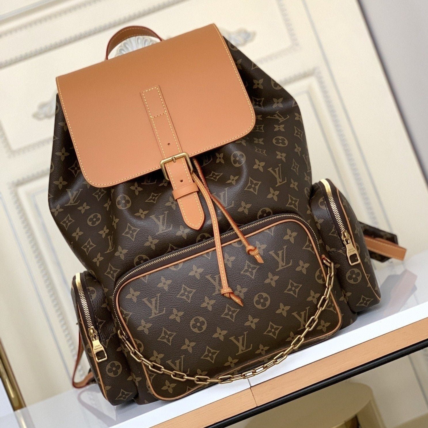 {Style No: 5ZWUUTPO} LV BACKPACK TRIO 45CM MONOGRAM CANVAS