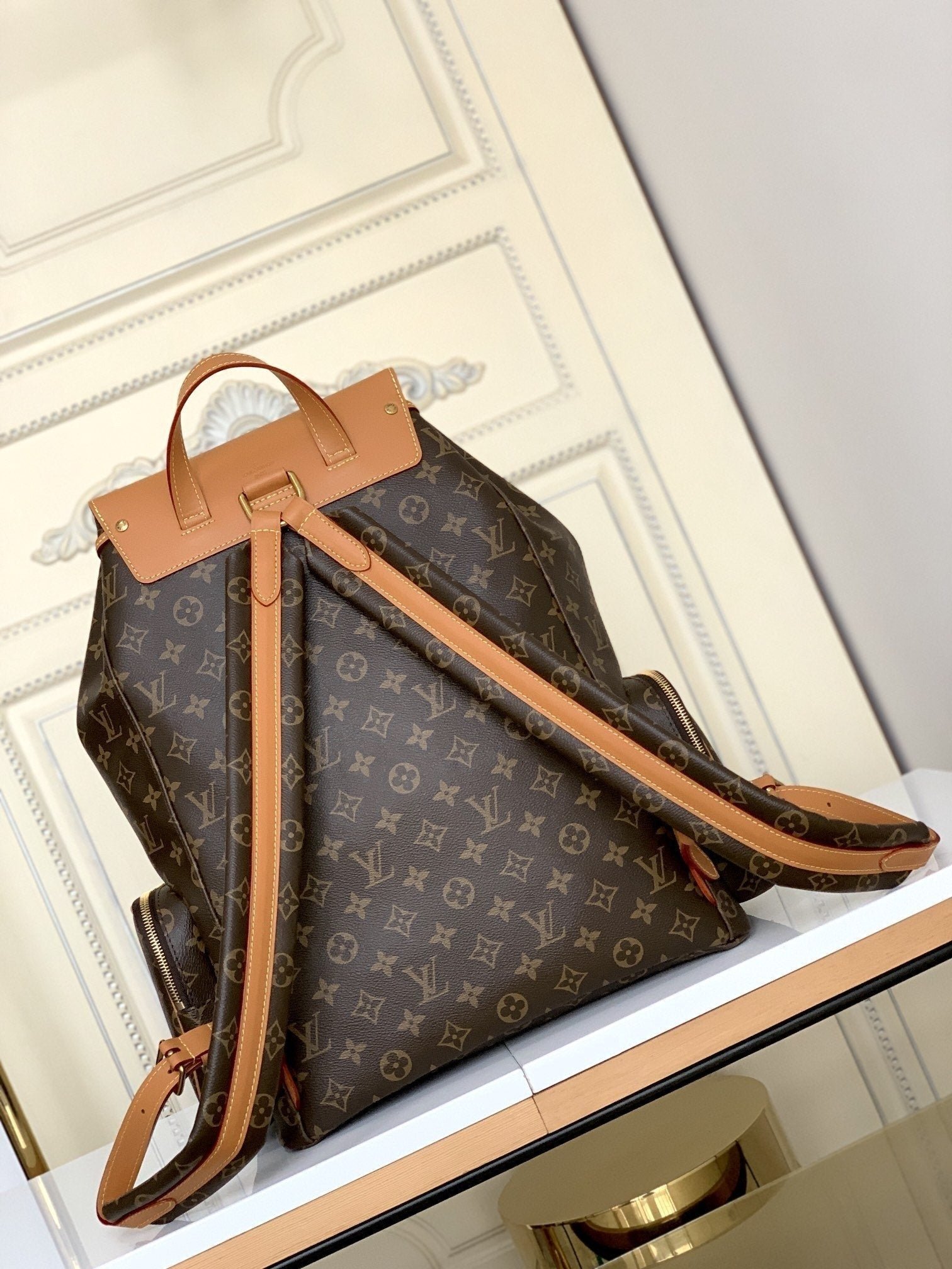 {Style No: 5ZWUUTPO} LV BACKPACK TRIO 45CM MONOGRAM CANVAS - Image 2