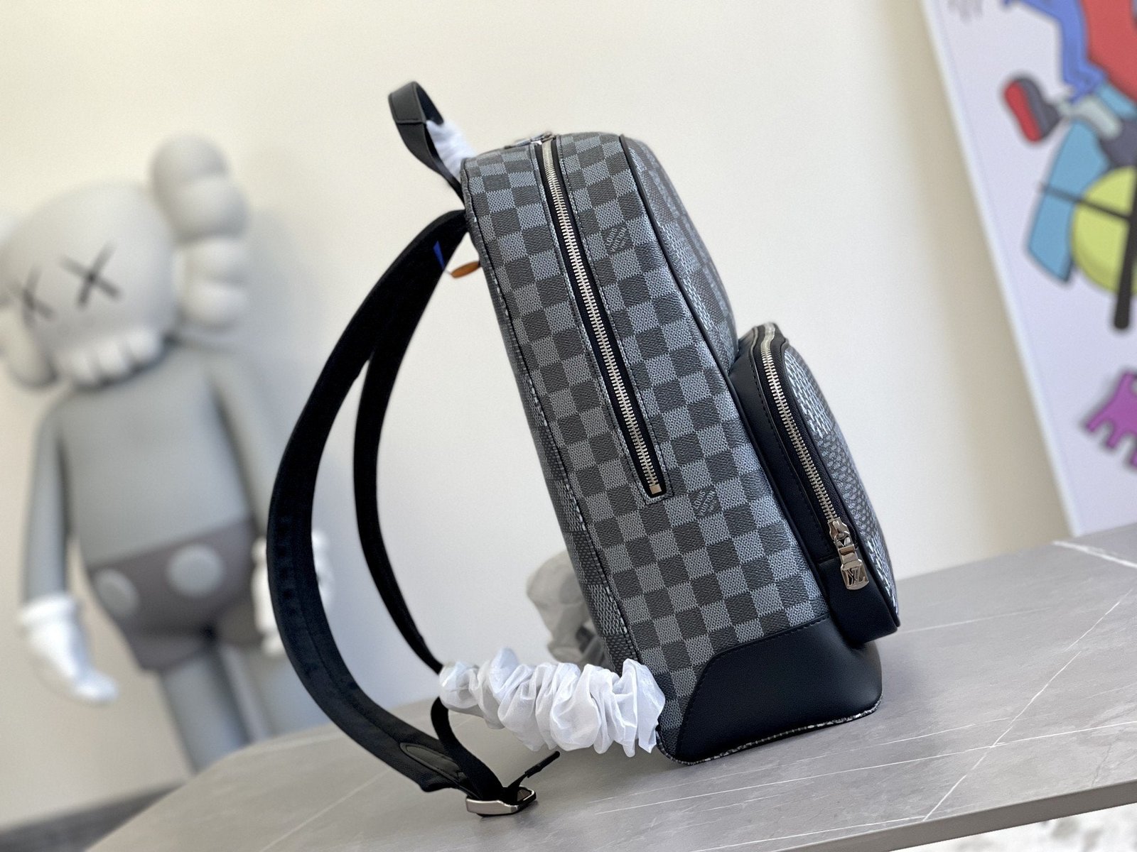 {Style No: X175BB4I} CAMPUS BACKPACK 30 GRAY DAMIER GRAPHITE - Image 3