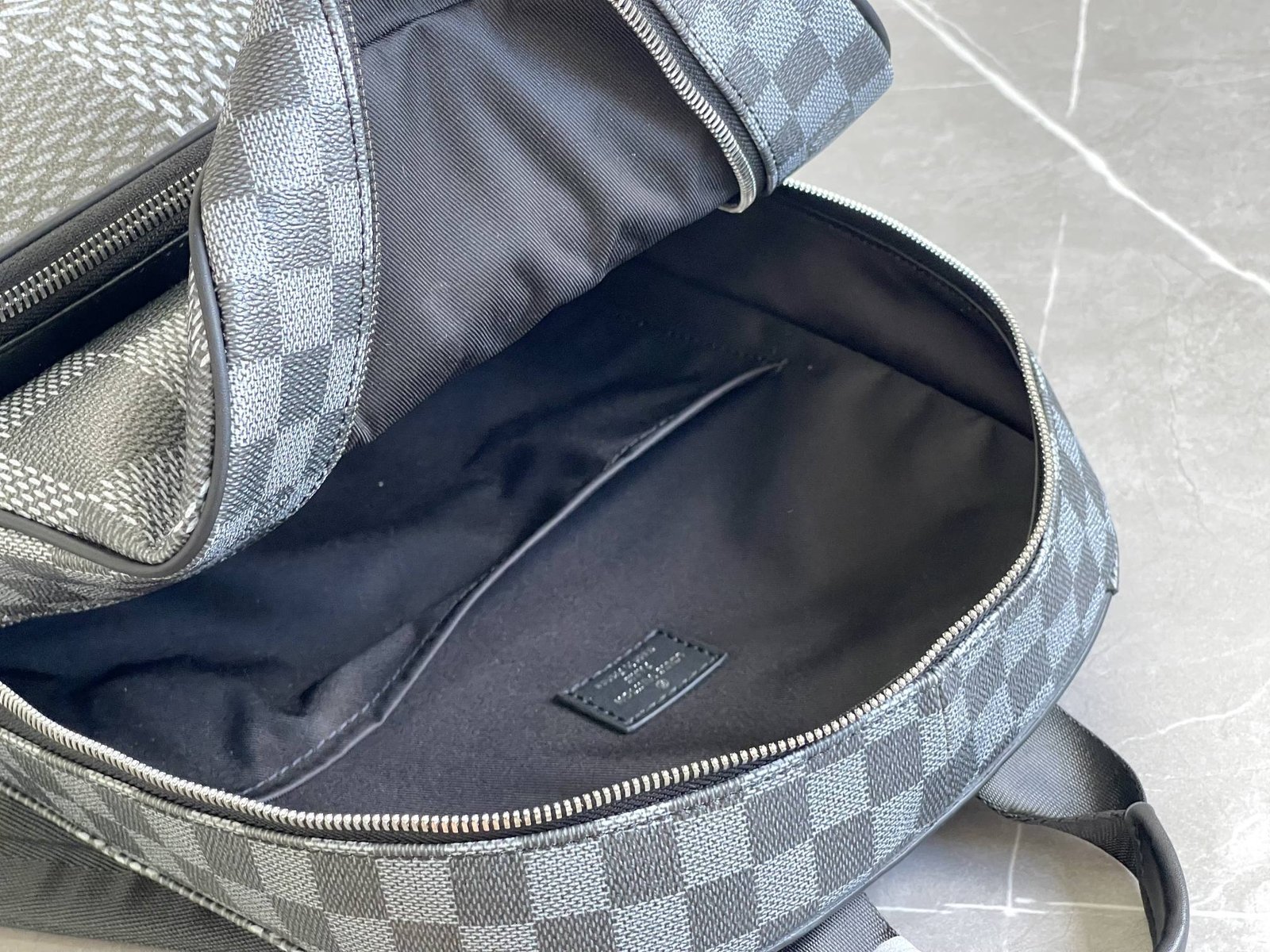 {Style No: X175BB4I} CAMPUS BACKPACK 30 GRAY DAMIER GRAPHITE - Image 8