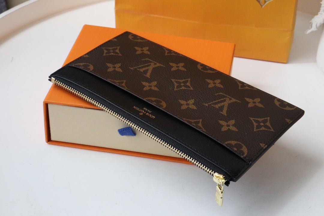 {Style No: M1VUQUAU} LV SLIM PURSE MONOGRAM CANVAS 20CM - Image 4