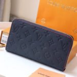 {Style No: H35RBPEC} LV ZIPPY WALLET LONG PURSE BLUE RED EMPREINTE LEATHER