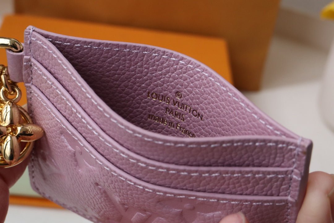 {Style No: 7F4483YO} CHARM CARD HOLDER PINK MONOGRAM CANVAS - Image 6