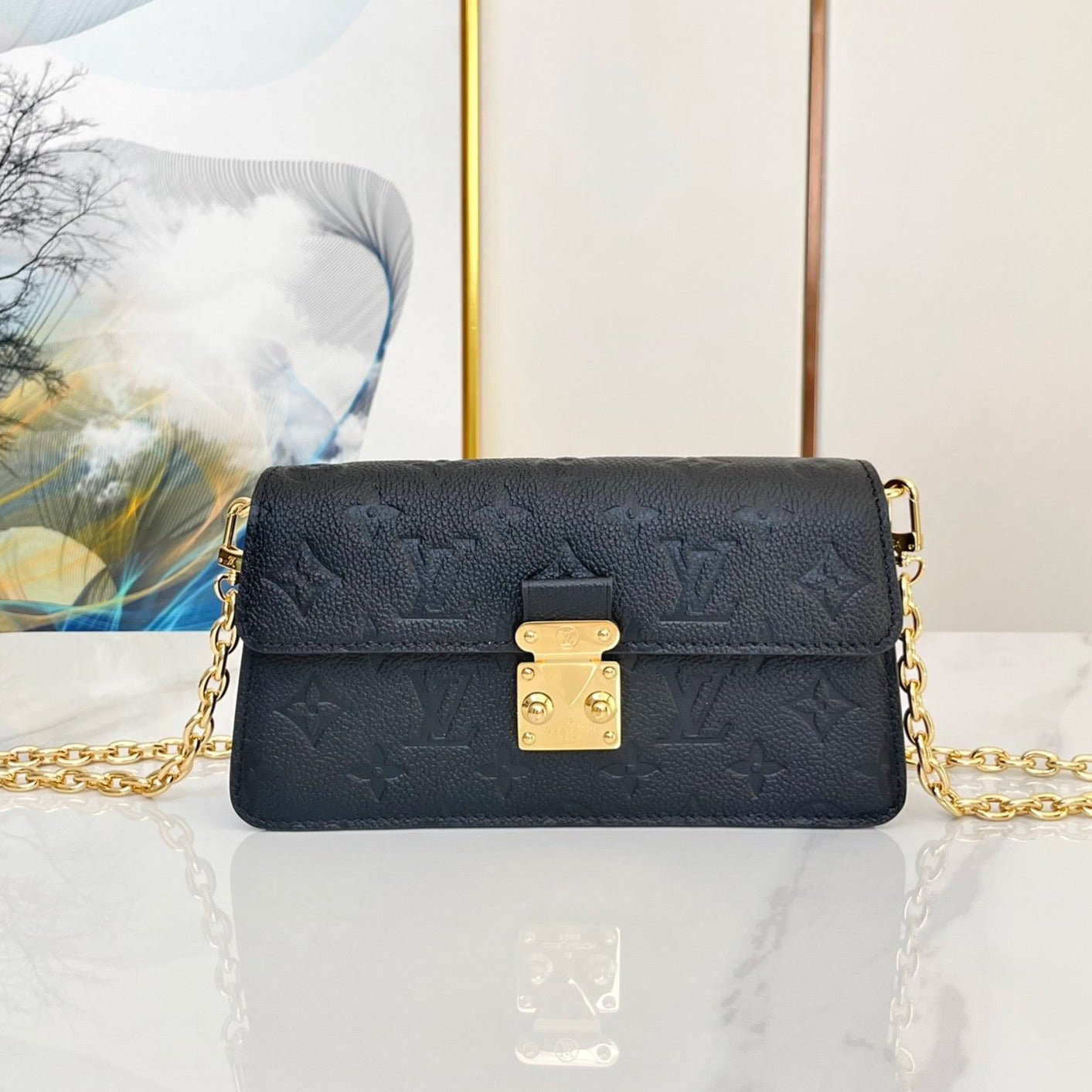 {Style No: XKH7V7CJ} WOC 22 METIS BLACK MONOGRAM EMPREINTE
