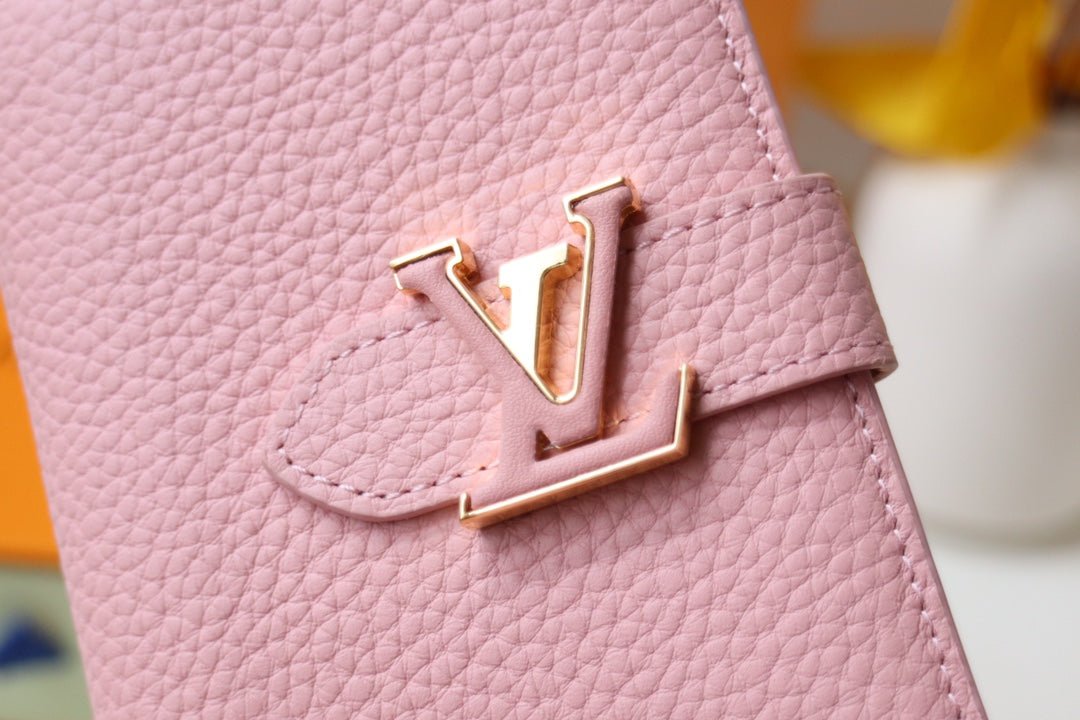 {Style No: OIVXH5X5} VERTICAL COMPACT WALLET PINK CAPUCINES - Image 5