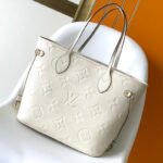 {Style No: WEVYBL5P} NEVERFULL MM 32 WHITE MONOGRAM EMPREINTE LEATHER