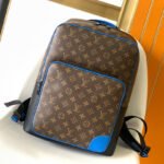 {Style No: JLDQZZJQ} DEAN BACKPACK 42 IN BLUE AND BROWN MONOGRAM CANVAS