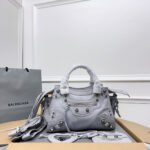 {Style No: QLDCDMOC} NEO CAGOLE 26 IN GREY LAMBSKIN