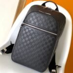 {Style No: 4OWLJYXS} LV 25S MICHAEL BACKPACK 42 IN EMBOSSED DAMIER INFINI BLACK CALFSKIN