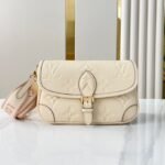 {Style No: DVA95R8V} DIANE 23 IN CREAM MONOGRAM EMPREINTE LEATHER