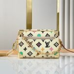 {Style No: C6J85XBX} MINI SOFT TRUNK 18 IN VANILLA MONOGRAM CRAGGY CANVAS GOLD CHAIN