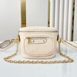 {Style No: E1ORW4TD} MINI BUMBAG 17 IN CREAM MONOGRAM EMPREINTE LEATHER GOLD HARDWARE