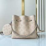 {Style No: GWVI67NF} BELLA 22 IN BEIGE MONOGRAM PERFORATE CALFSKIN SILVER HARDWARE