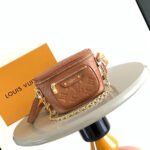{Style No: N9TDXYZM} MINI BUMBAG 17 IN COGNAC MONOGRAM EMPREINTE LEATHER GOLD HARDWARE