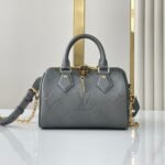{Style No: CBZFJB5T} SPEEDY BANDOULIÈRE 20 IN GUN METAL MONOGRAM EMPREINTE GOLD HARDWARE