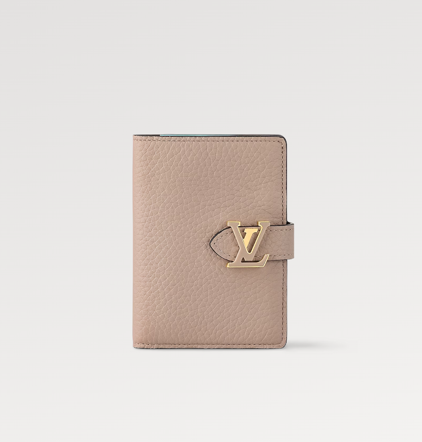 {Style No: RNOOX1V8} VERTICAL COMPACT WALLET GREY CAPUCINES