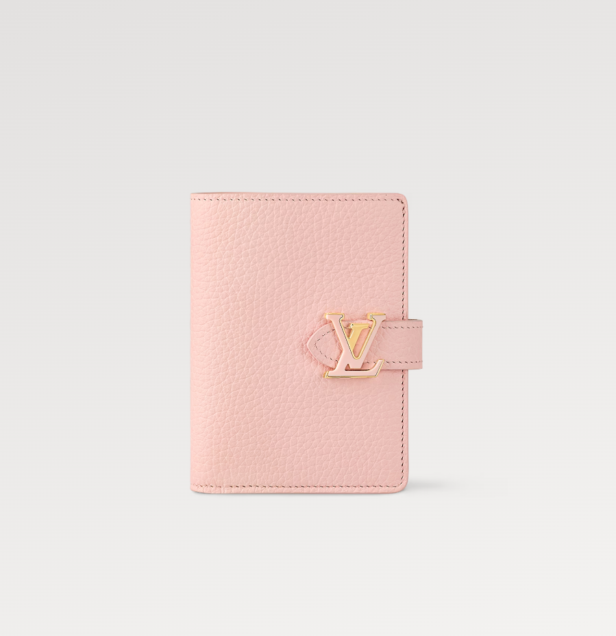 {Style No: OIVXH5X5} VERTICAL COMPACT WALLET PINK CAPUCINES
