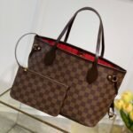 {Style No: KQINAZNP} NEVER FULL MM WITH DUSTBAG DAMIER EBENE CANVAS 29CM