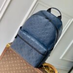 {Style No: MWNW2LNZ} DISCOVERY PM BACKPACK 38 IN NAVY BLUE LAMBSKIN EMBOSSED MONOGRAM LOGO