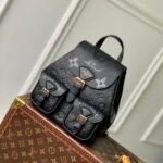 {Style No: A372P75J} BACKUP BACKPACK 22 IN BLACK MONOGRAM EMPREINTE LEATHER