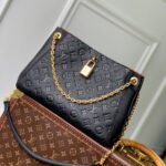 {Style No: T4H2QUIK} ANYTIME PM 34 IN BLACK MONOGRAM EMPREINTE CALFSKIN