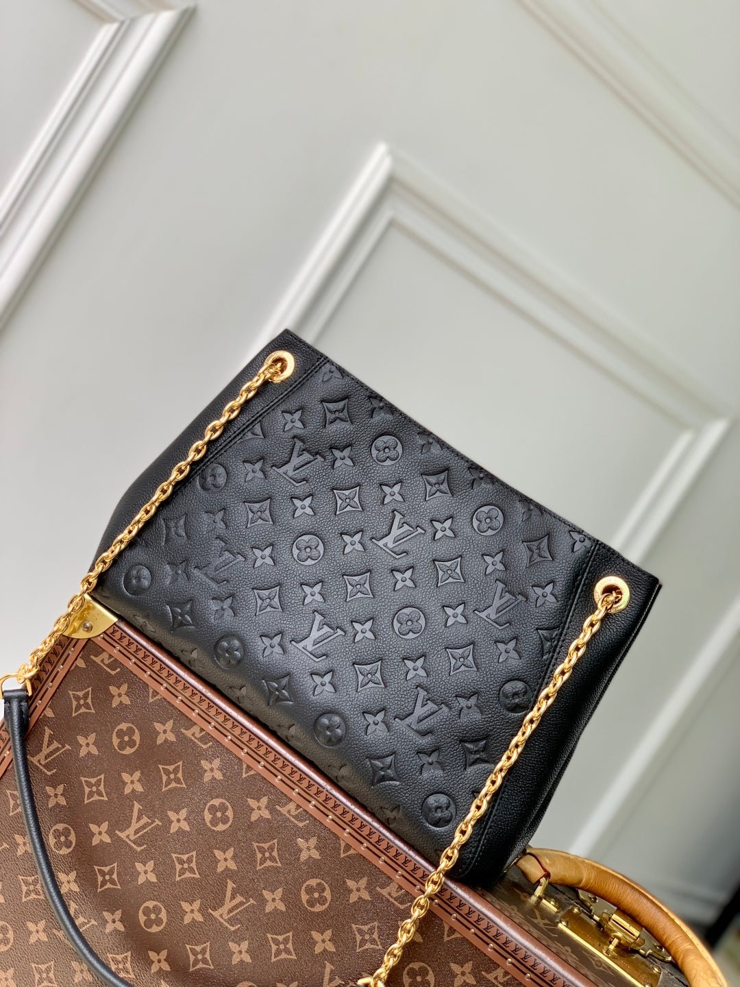 {Style No: T4H2QUIK} ANYTIME PM 34 IN BLACK MONOGRAM EMPREINTE CALFSKIN - Image 4