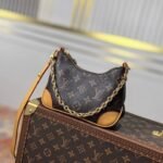 {Style No: DSH59F5R} LV 25S BOULOGNE 20 IN DARK BROWN MONOGRAM CANVAS GOLD HARDWARE