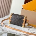 {Style No: 9YS4Y2EE} SIDE TRUNK MINI 18 IN BROWN MONOGRAM CANVAS GOLD HARDWARE