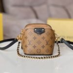 {Style No: CK8D7WH3} LV 25S JUST IN CASE 14 IN BROWN MONOGRAM CANVAS LEATHER TRIM BLACK