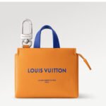 {Style No: U4ALFRQY} LV 25S MINI SHOPPER BAG CHARM IN BURNT ORANGE CALFSKIN