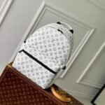 {Style No: ACTPVL3V} DISCOVERY PM BACKPACK 38 IN WHITE MONOGRAM LAMBSKIN