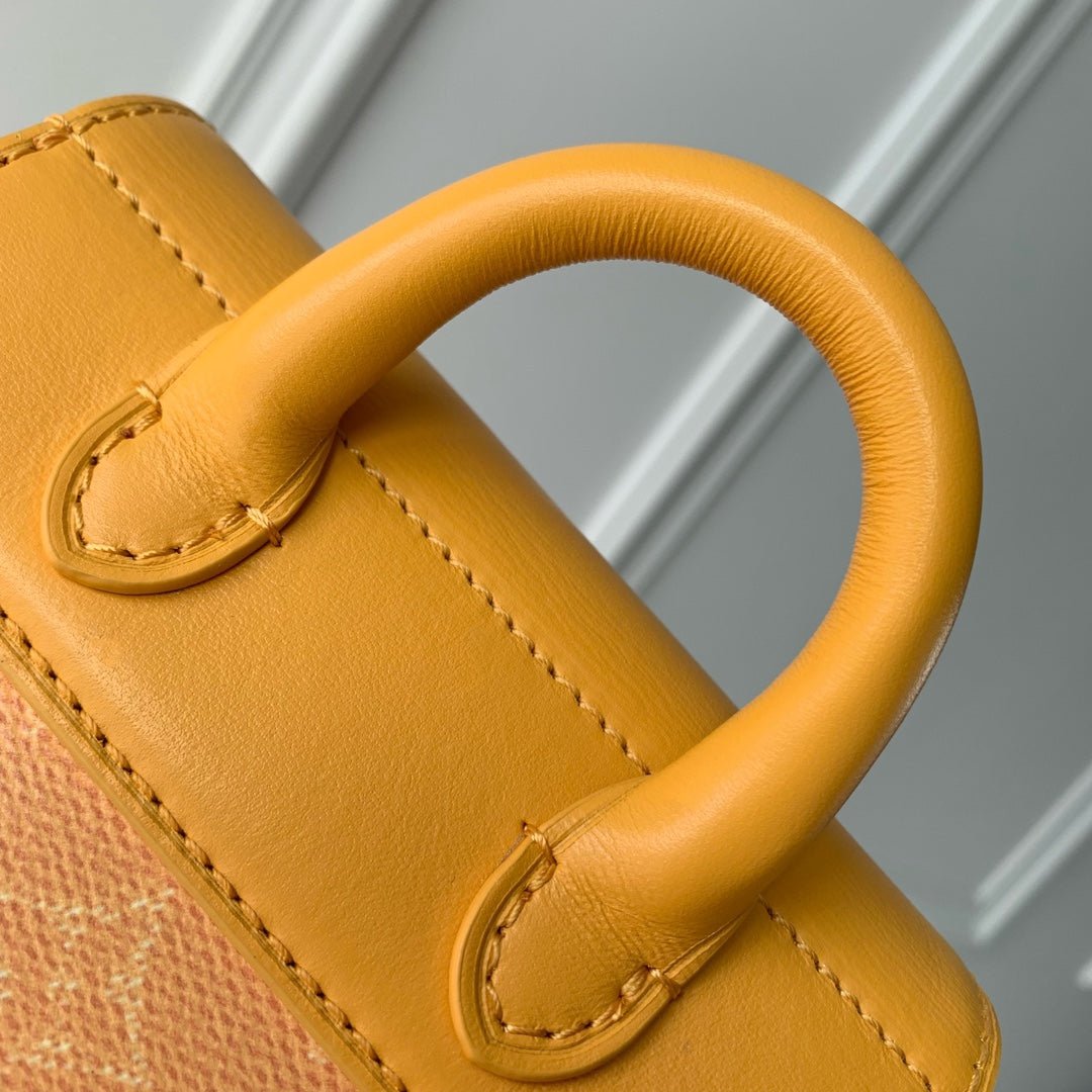 {Style No: S973S8TU} STEAMER 18 IN PEPPER ORANGE MONOGRAM HERITAGE CANVAS GOLD HARDWARE - Image 6
