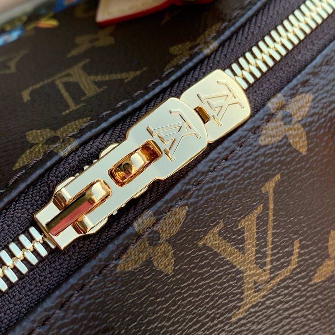 {Style No: RT963RH6} SPEEDY BANDOULIÈRE 20 BAG IN MULTICOLOR FLORAL CANVAS - Image 6