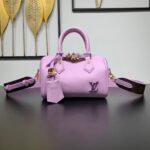 {Style No: W52913SD} SPEEDY 18 IN LAVENDER CALFSKIN GOLD HARDWARE