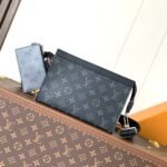 {Style No: DCRAYPBV} LV 25S GASTON WEARABLE WALLET 22 IN MONOGRAM ECLIPSE REVERSE CANVAS