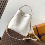 {Style No: P8CDSB71} NÉONOÉ 26 IN WHITE AND PINK MONOGRAM CANVAS