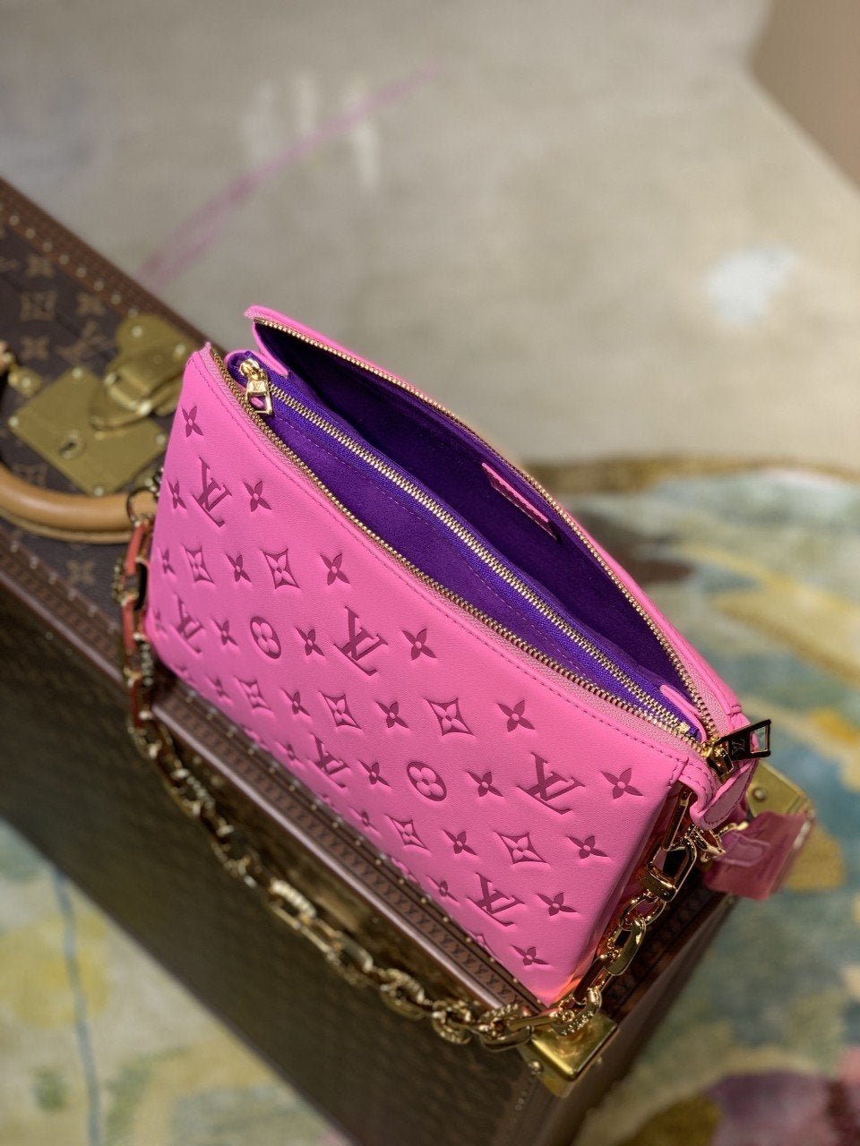 {Style No: DMT63DMC} COUSSIN PM H27 PINK PURPLE - Image 3