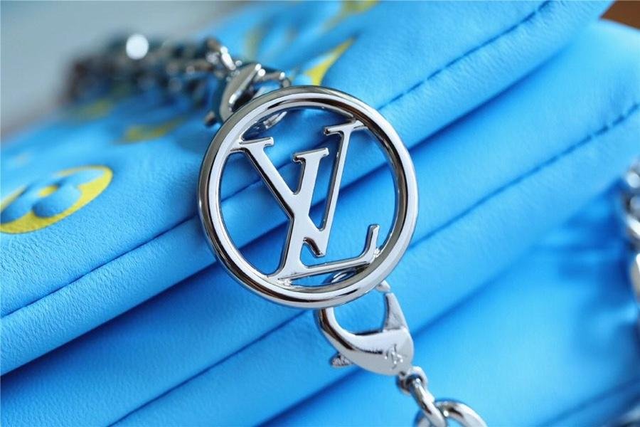 {Style No: GWVAM94Z} POCHETTE COUSSIN 20 MINT GREEN YELLOW MONOGRAM LAMBSKIN - Image 7