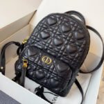{Style No: LPXQ7XQ7} SMALL BACKPACK BLACK CANNAGE LAMBSKIN
