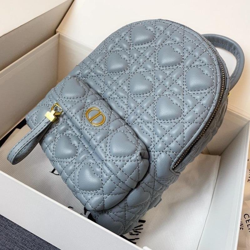 {Style No: GFYKFQNF} SMALL BACKPACK CLOUD BLUE CANNAGE LAMBSKIN - Image 4