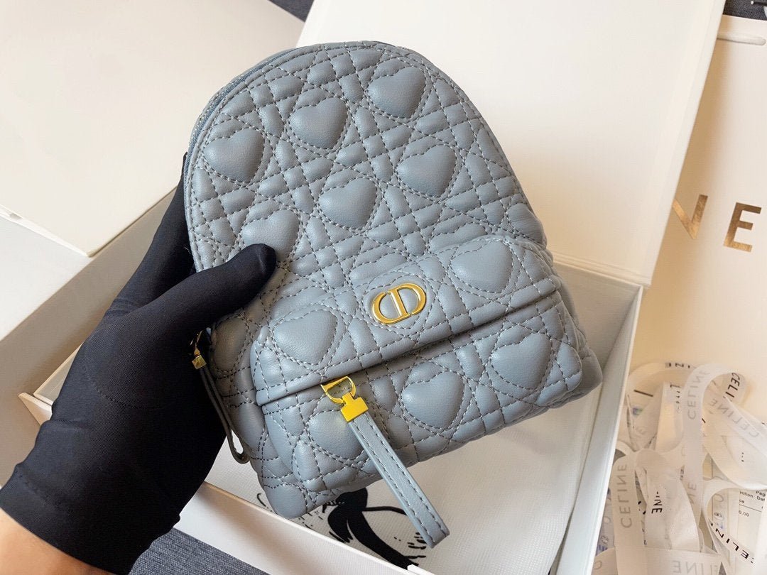 {Style No: GFYKFQNF} SMALL BACKPACK CLOUD BLUE CANNAGE LAMBSKIN - Image 5