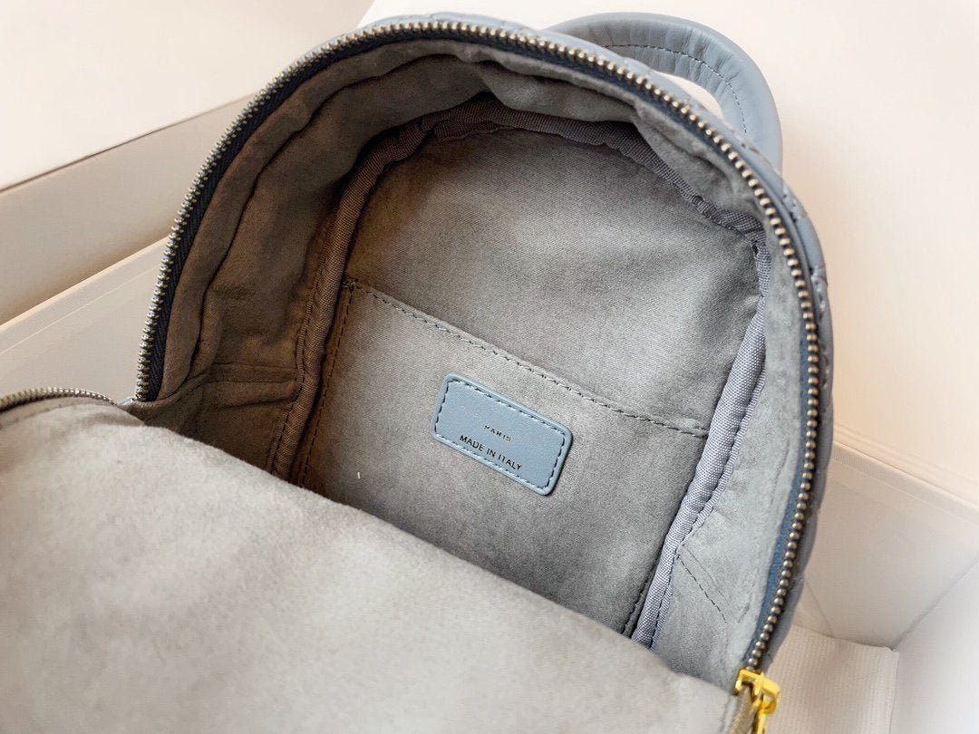 {Style No: GFYKFQNF} SMALL BACKPACK CLOUD BLUE CANNAGE LAMBSKIN - Image 9