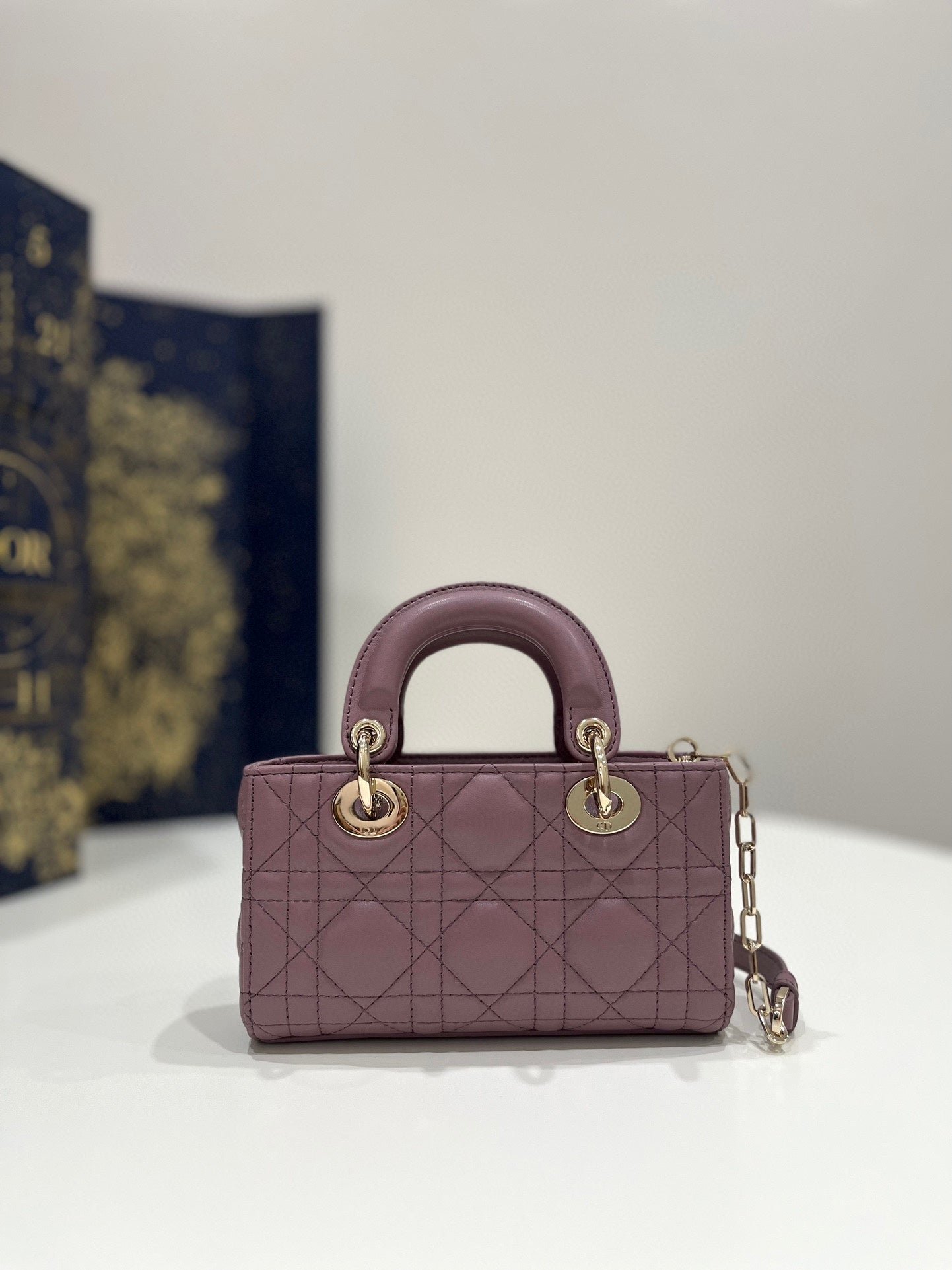 {Style No: HNOG4WPW} LADY D-JOY 16 MICRO PURPLE LAMBSKIN - Image 8