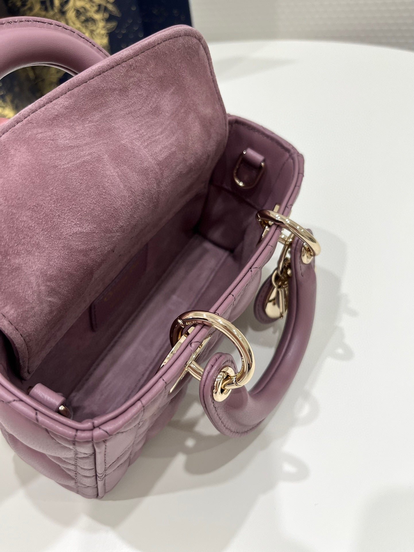 {Style No: HNOG4WPW} LADY D-JOY 16 MICRO PURPLE LAMBSKIN - Image 9
