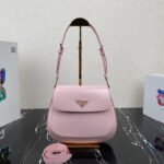 {Style No: TTO53SF8} CLEO 24 PINK BRUSHED LEATHER SHOULDER BAG