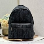 {Style No: RJS2SYSD} RIDER BACKPACK BLACK OBLIQUE JACQUARD