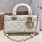 {Style No: FU8DNF4D} MICRO LADY D-JOY 16.5 WHITE LAMBSKIN