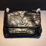 {Style No: OFFF3XT4} MEDIUM NIKI 27 IN BLACK CALFSKIN CHAIN BAG