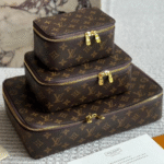 {Style No: DQTNYGBL} PACKING CUBE MM/PM/GM IN BROWN MONOGRAM CANVAS
